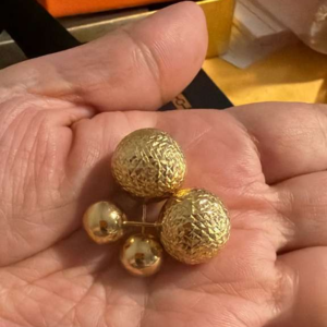 18k SD gold earrings